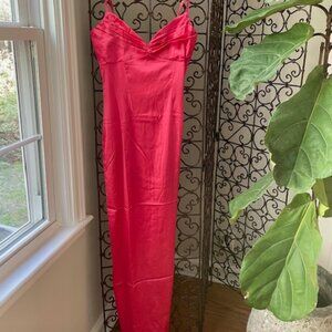 Spaghetti strap fuschia maxi dress NEVER WORN